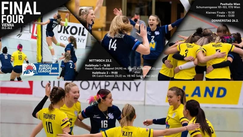 Women’s MEVZA League – Final Four teams ready for showdown in Vienna