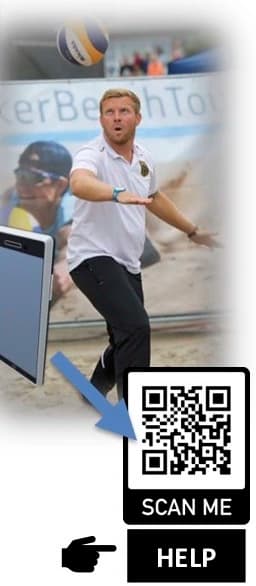 “SCAN ME”  or “KLICK ME”  (Beach) Volleyball Training Drills