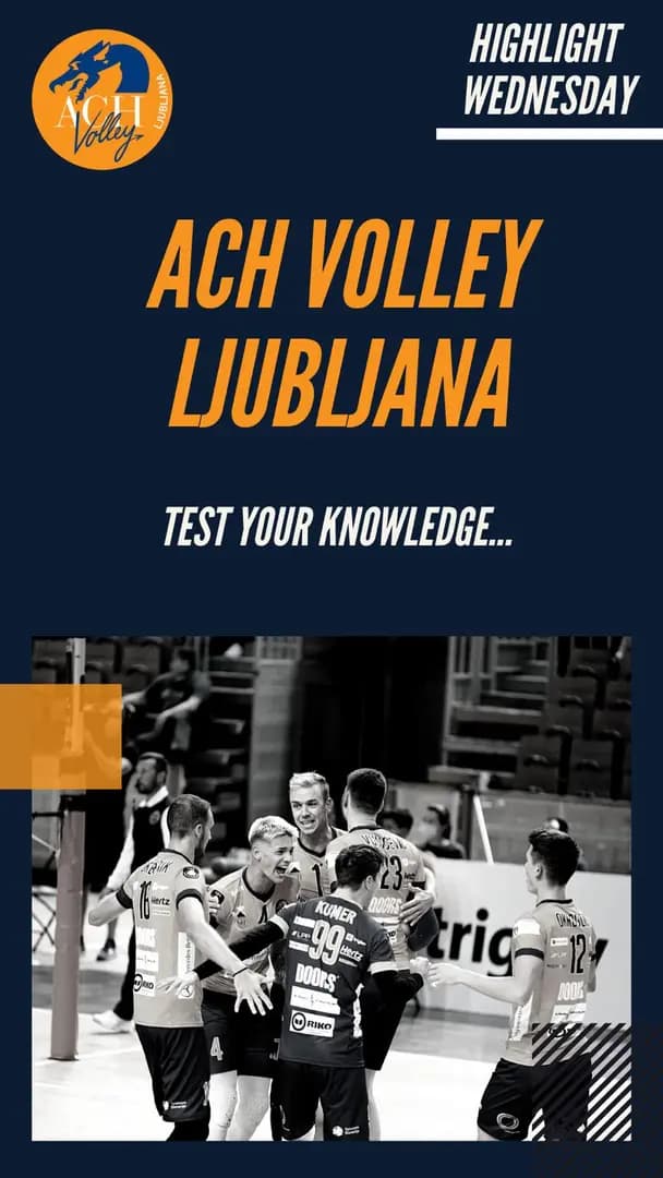 Mevza restarts #HighlightWednesday with record champion ACH Volley Ljubljana in the spotlight first