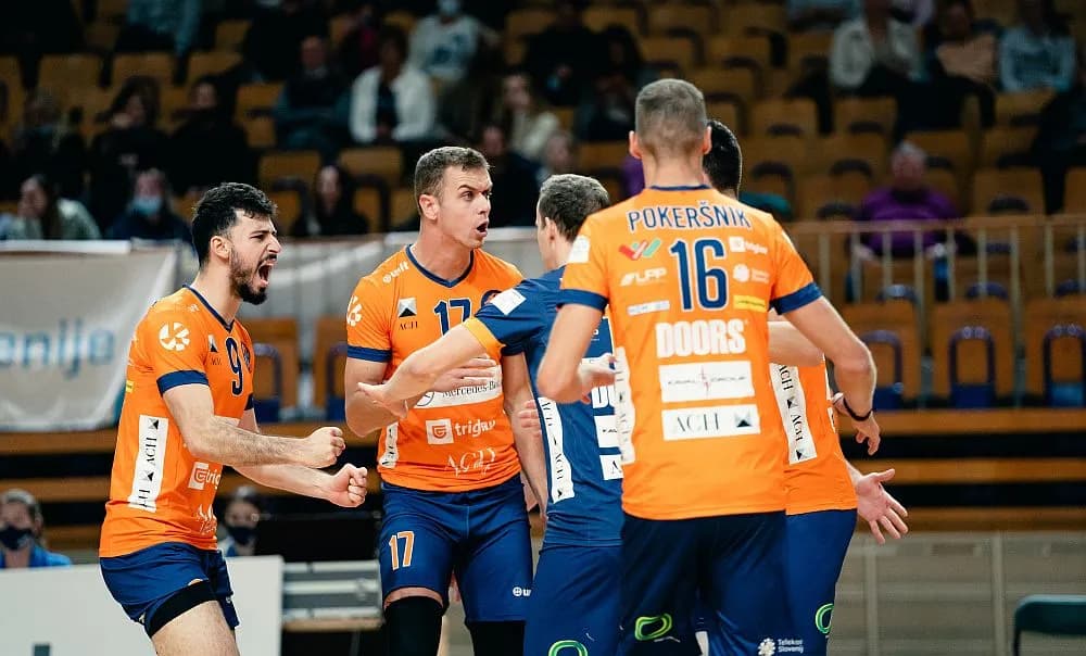 Table leaders ACH Volley Ljubljana gave UVC Graz no chance | Tuesday’s match postponed