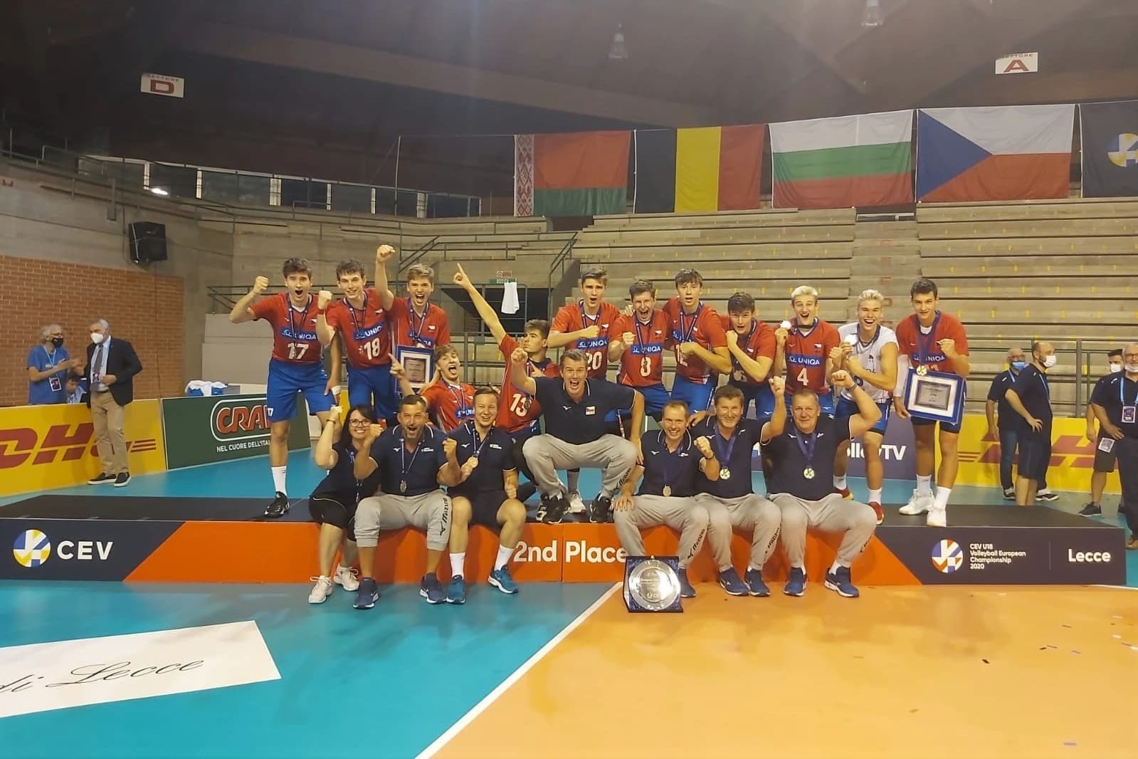 Czech Republic with a second place at #EuroVolleyU18M