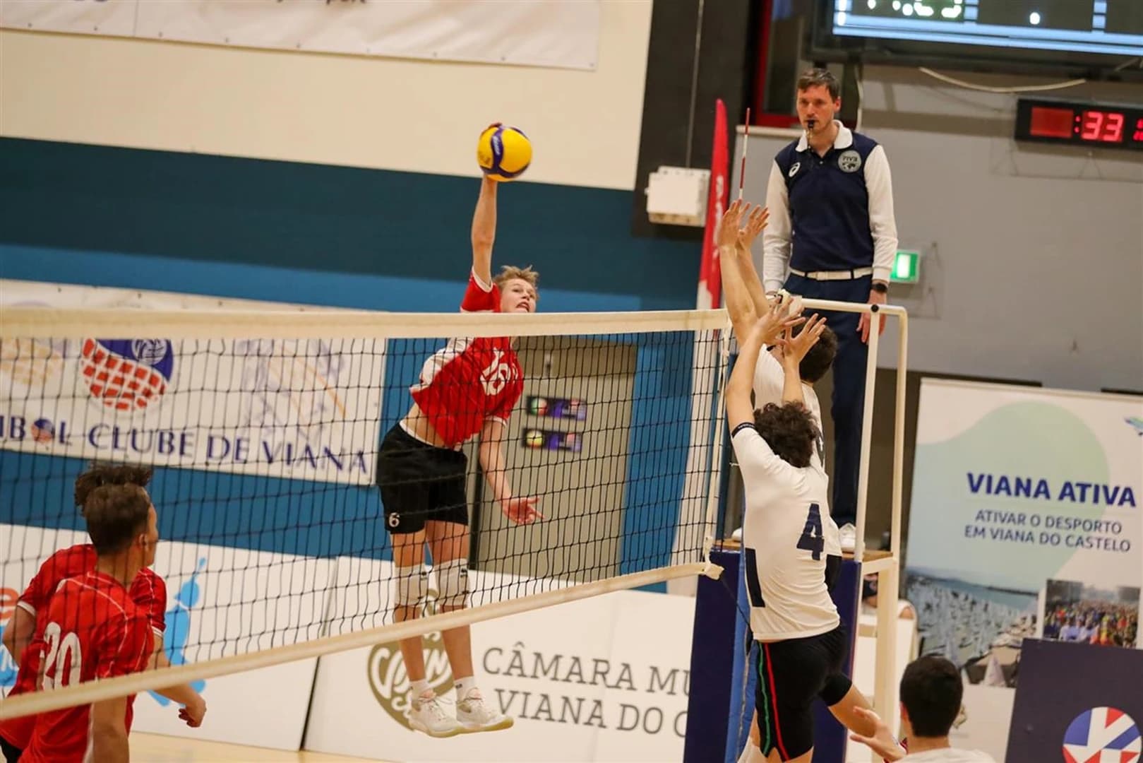 Austria victorious against host Portugal at #EuroVolleyU17M qualifier