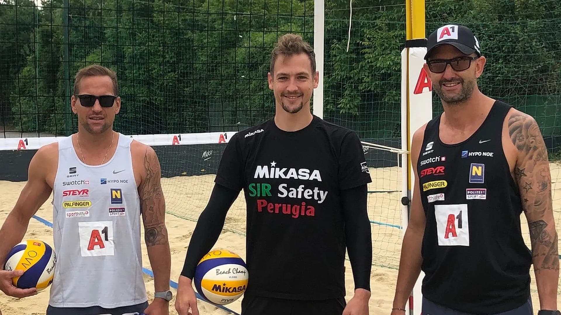 Indoor star Alex Berger trains with Austria’s beach aces