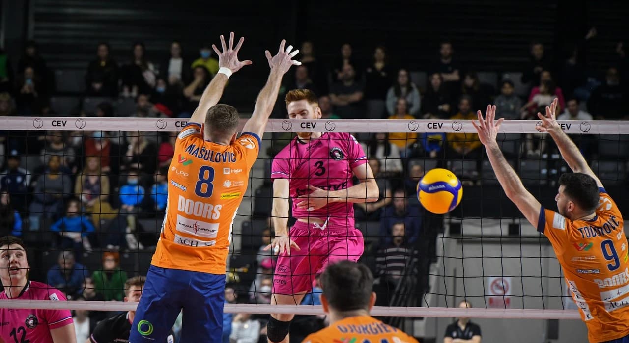 ACH Volley LJUBLJANA upsets NARBONNE Volley in the Away Match, however falls short of the final in the Golden Set