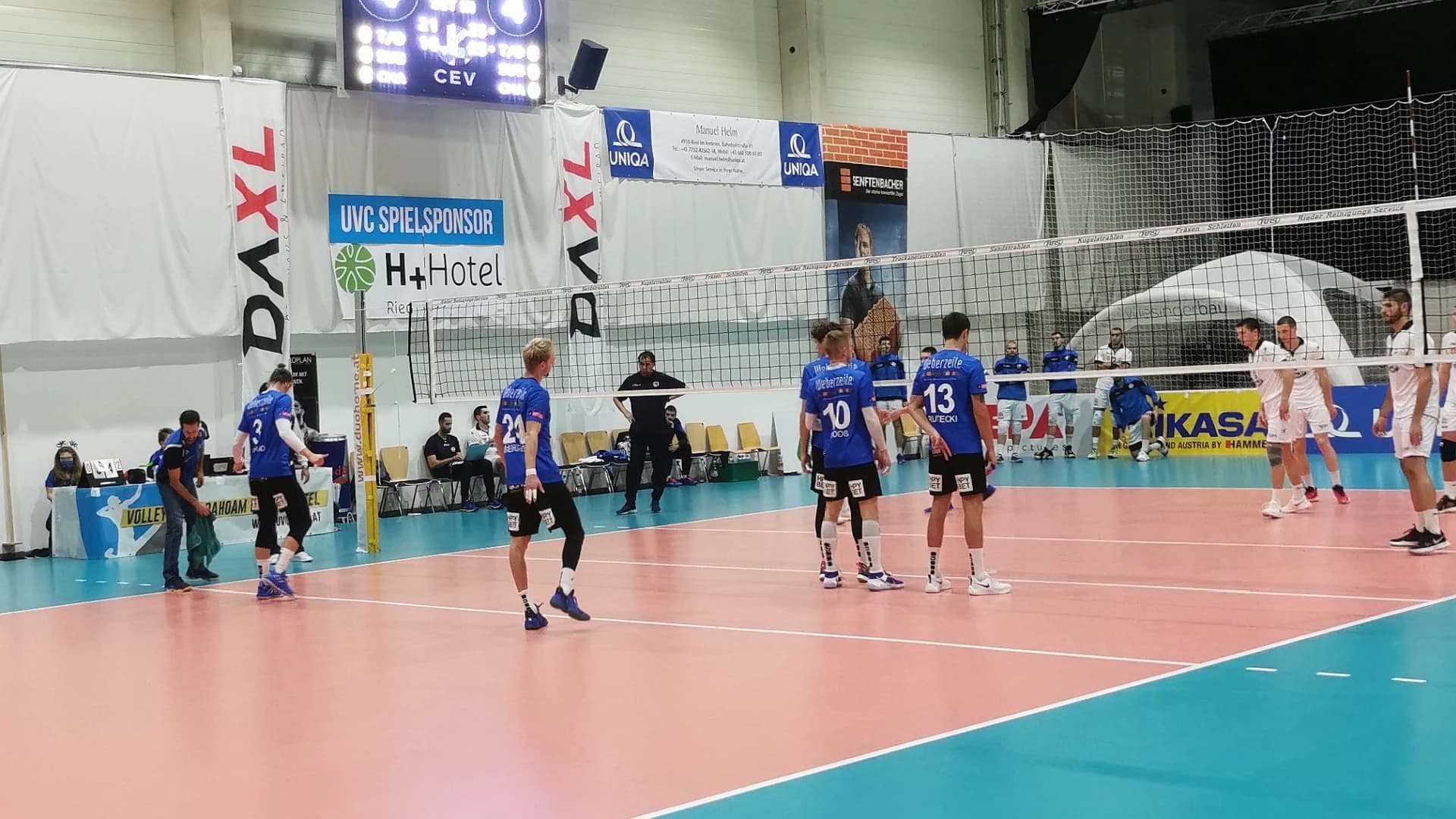 European Cups: UVC RIED lost first match, more MEVZA teams in action this week