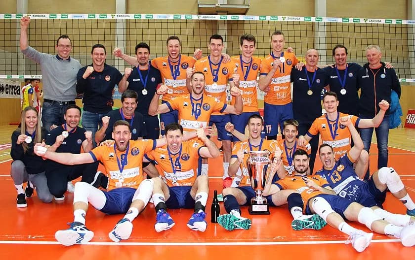 ACH Volley LJUBLJANA celebrate record 12th triumph in MEVZA League