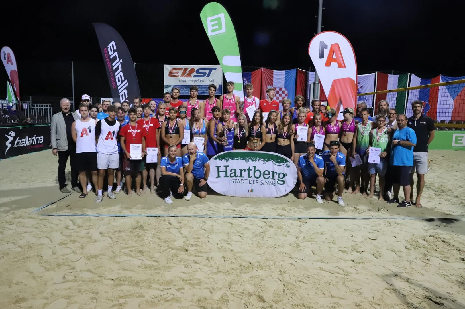 Austria and the Czech Republic successful at the MEVZA Beach Volleyball Championships U16 and U18 in Hartberg