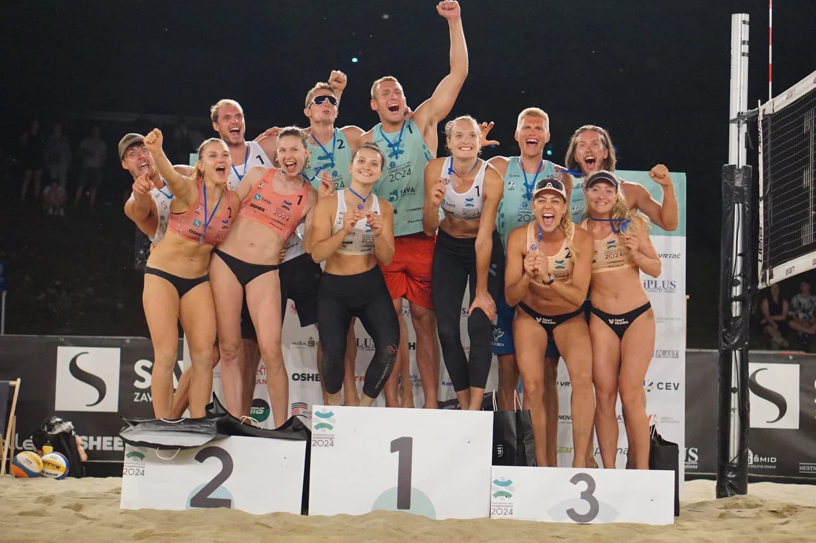 Historic Wins in Kranj: Slovenian and Czech Teams Shine at Middle European Beach Volleyball Championship