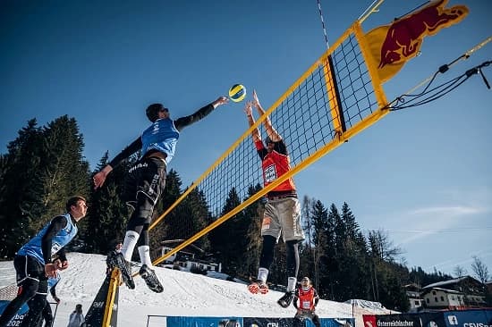 The first day of the Snow Volleyball European Tour 2021