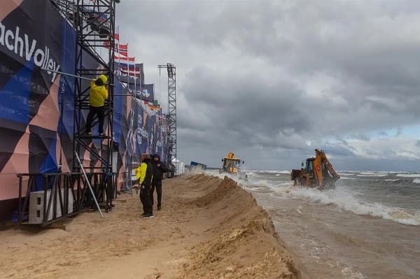 Extreme weather leads to match day cancellation in Jurmala at CEV EuroBeachVolley 2020