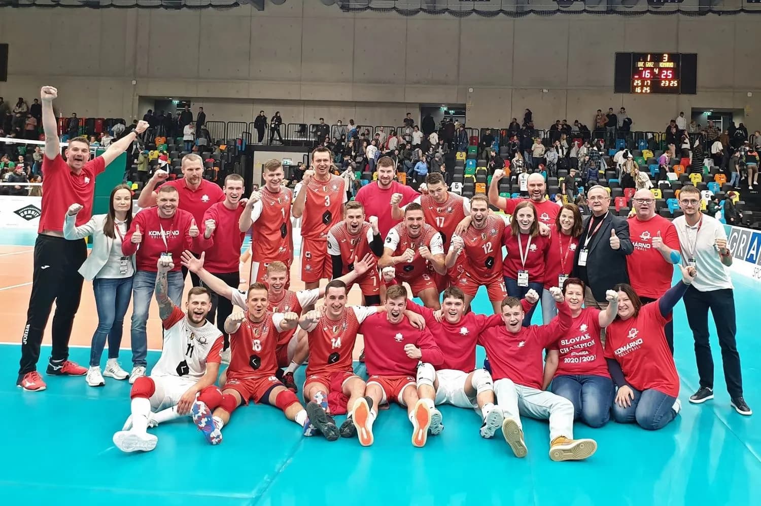 Rieker UJS KOMARNO eliminates UVC Holding GRAZ to advance in Champions League