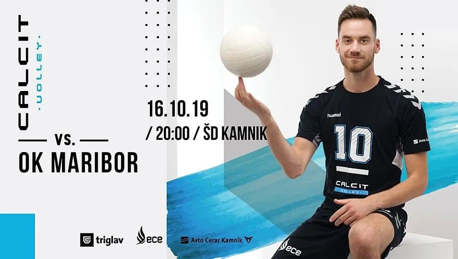 Calcit Volley lock horns with OK Maribor in Slovenian derby