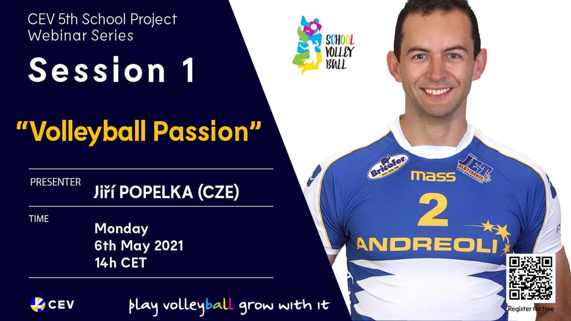 Former Czech Volleyball international Jiri Popelka to open fifth webinar series