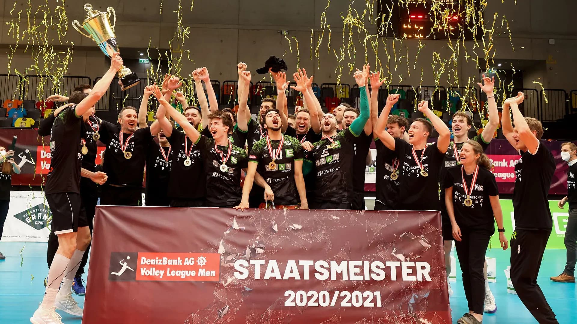 UVC Holding GRAZ celebrate historic Austrian national league title