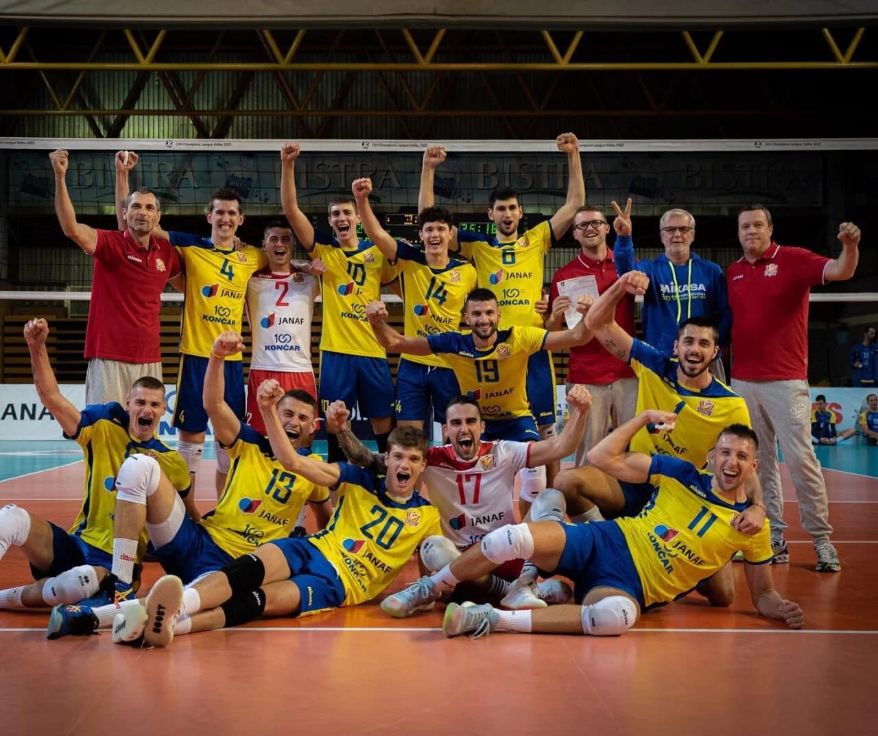 Mladost bounce back from away loss to make it to #CLVolleyM Round 2