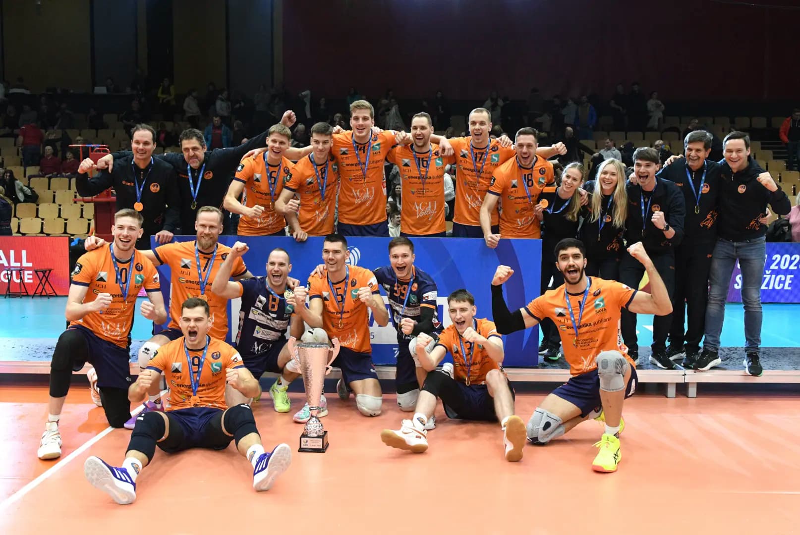 Calcit Volley and ACH Ljubljana Won Trophies in Slovenian Volleyball Cup