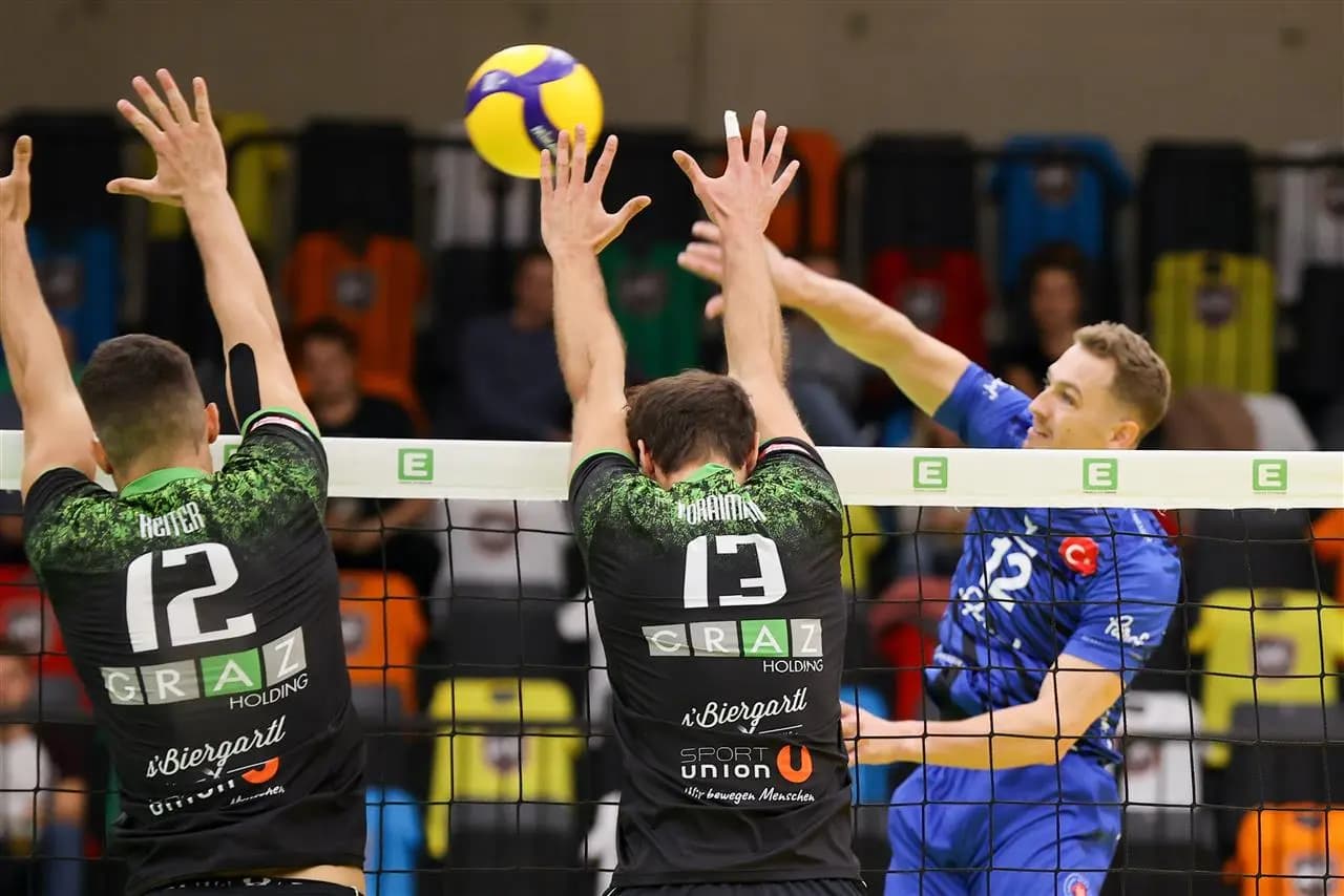 CEV Challenge Cup: UVC Holding Graz with a fighting performance against Halkbank